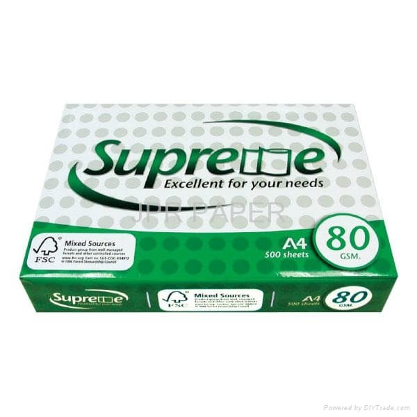 Supreme Excellent A4 Copy Paper 80gsm-75gsm-70gsm